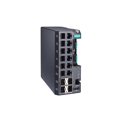 MOXA EDS-4012-4GS-HV, Managed 12 Port Ethernet Switch With PoE RJ-45 [EDS-4012-4GS-HV]; 633-630