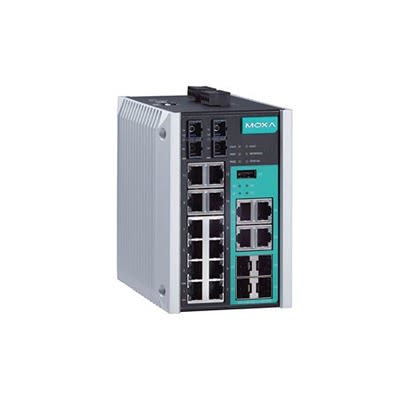 MOXA EDS-518E-SS-SC-4GTXSFP-T, Managed 18 Port Ethernet Switch RJ-45 [EDS-518E-SS-SC-4GTXSFP-T]; 633-645