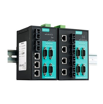 MOXA Device server, 5 Ethernet Port, 4 Serial Port, Serial Interface, 921.6kbit/s Baud Rate [NPort S8455I-T]; 633-738