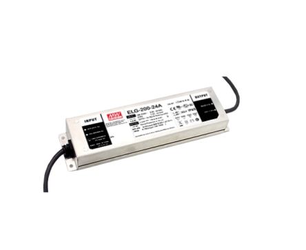 MEAN WELL LED Driver, 300V Output, 200W Output, 700mA Output, Constant Current Dimmable [ELG-200-C700]; 634-236