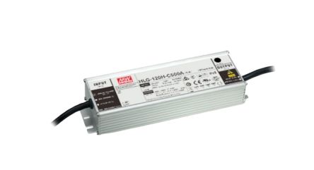 MEAN WELL LED Driver, 108V Output, 150W Output, 1.4A Output, Constant Current Dimmable [HLG-120H-C1400A]; 634-250