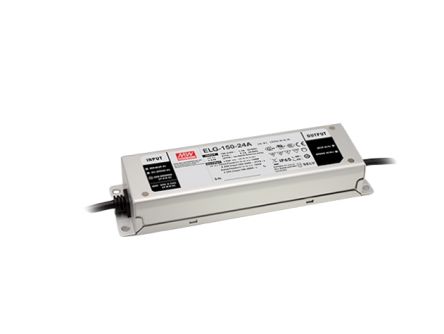 MEAN WELL LED Driver, 36V Output, 150W Output, 4.17A Output, Constant Current / Constant Voltage Dimmable [ELG-150-36AB-3Y]; 634-290