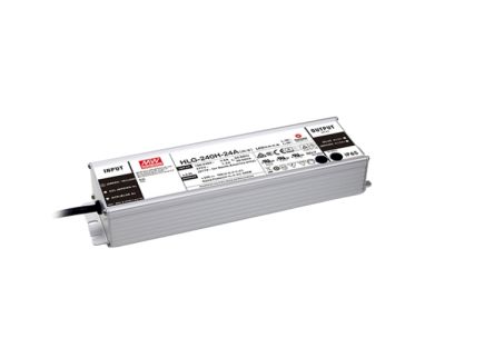 MEAN WELL LED Driver, 42V Output, 240W Output, 5.72A Output, Constant Current / Constant Voltage Dimmable [HLG-240H-42]; 634-295