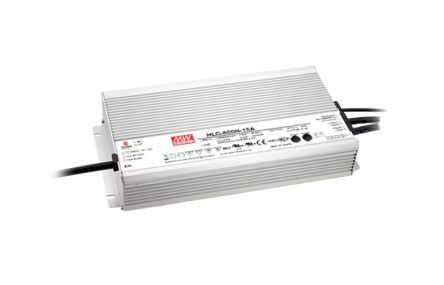 MEAN WELL LED Driver, 36V Output, 600W Output, 16.7A Output, Constant Current / Constant Voltage Dimmable [HLG-600H-36]; 634-308