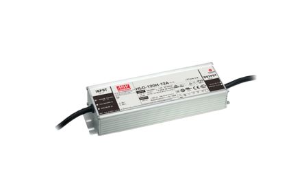 MEAN WELL LED Driver, 48V Output, 120W Output, 2.5A Output, Constant Current / Constant Voltage Dimmable [HLG-120H-48AB]; 634-313