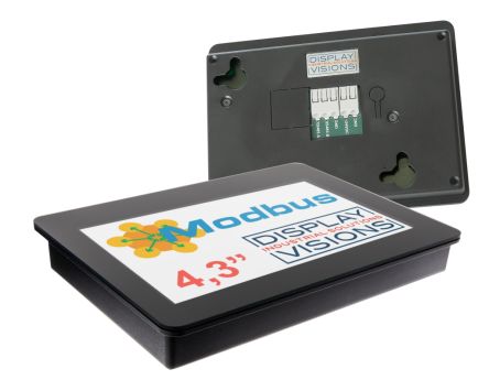 Display Visions EA HMI Series HMI Touch-Screen HMI Display - 4.3 in, TFT Display, 480 x 272pixels [EA HMI043LM-42ATCS]; 634-719