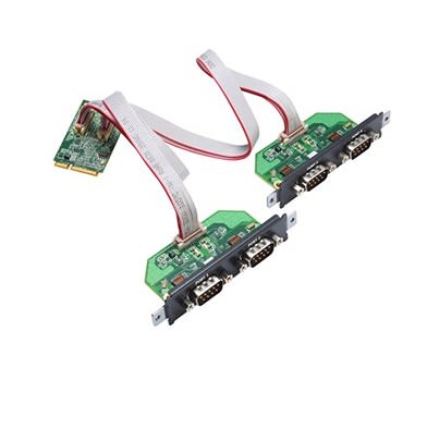 MOXA 4 Port Mini PCI RS232, RS422, RS485 Serial Card, CP-114NSeries [CP-114N-T]; 634-991