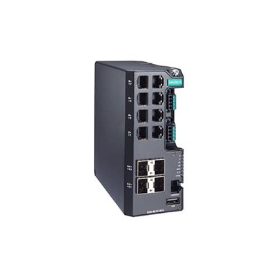MOXA EDS-4012-8P-4GS-LVB, Managed 12 Port Ethernet Switch With PoE RJ-45 [EDS-4012-8P-4GS-LVB]; 635-015