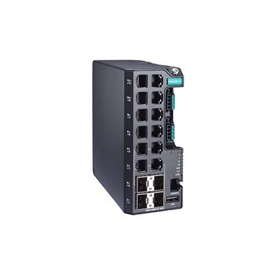 MOXA EDS-G4012-4GC-HV, Managed 12 Port Ethernet Switch With PoE RJ-45 [EDS-G4012-4GC-HV]; 635-043