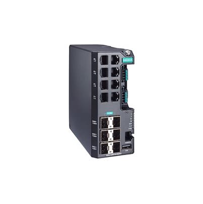 MOXA EDS-G4014-6QGS-LV, Managed 14 Port Ethernet Switch RJ-45 [EDS-G4014-6QGS-LV]; 635-054