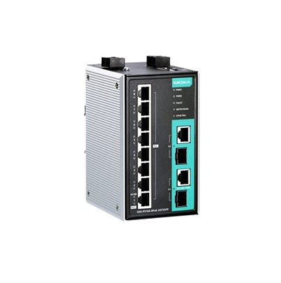 MOXA EDS-P510A-8PoE-2GTXSFP, Managed 10 Port Ethernet Switch With PoE RJ-45 [EDS-P510A-8PoE-2GTXSFP]; 635-062
