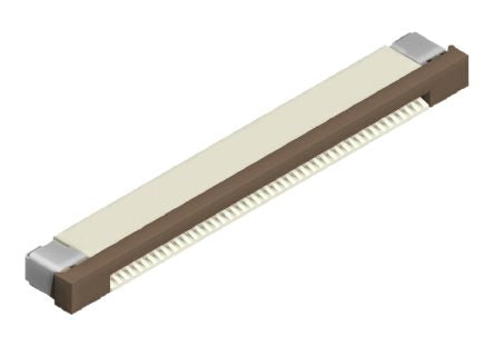 Display Visions, EA WF050 0.5mm Pitch 40 Way Bottom Entry Receptacle FPC Connector, Solder [EA WF050-40S]; 635-096