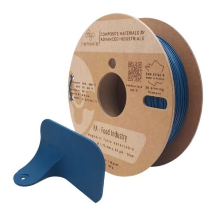 NANOVIA 2.85mm Blue PA Food Industry 3D Printer Filament, 500g [NAPAXF2050BU]; 635-157