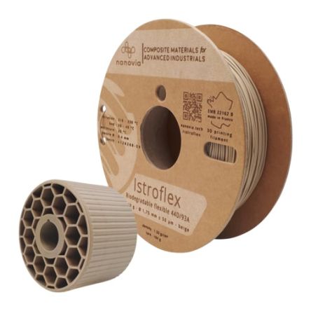 NANOVIA 1.75mm Beige Istroflex 44D 3D Printer Filament, 500g [NAFEXIO1050BG]; 635-169