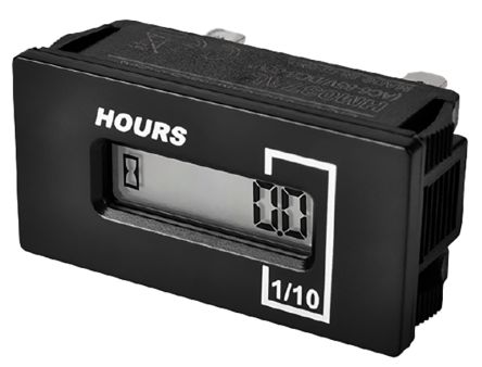 Runleader RL Series Hour Meter, 6 Digit LCD, 6 → 60 V dc, 6 → 85 V ac [RL-HM037AH]; 635-377