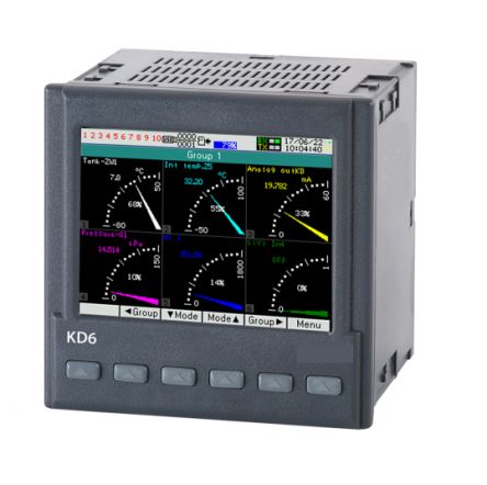 Sifam Tinsley KD6 Panel Mount Digital Indicator, 96 x 96 x 77mm 4 Input, 4 Output Analogue, 253 V Supply Voltage [KD6 43100M0]; 635-401