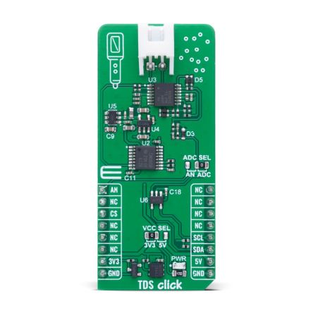 MikroElektronika TDS Click Power Supply for Oscillator for mikroBUS [MIKROE-6597]; 635-888