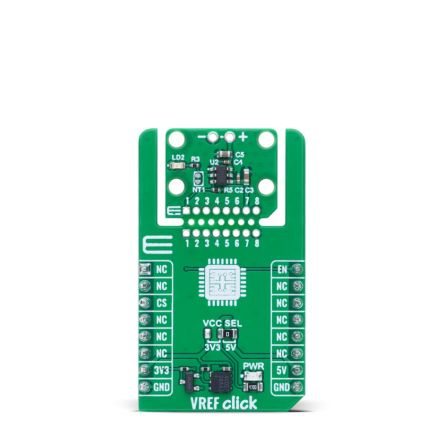 MikroElektronika VREF Click Power Supply for CMOS Voltage Reference for mikroBUS [MIKROE-6593]; 635-896