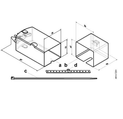 Siemens Mounting Bracket ASK75.6 / BPZ:ASK75.6, For Use With Rotary Actuator [ASK75.6 / BPZ:ASK75.6]; 636-437