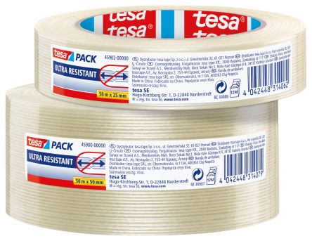 Tesa 45902 Clear Packing Tape, 25mm x 50mm [45902-00000-01]; 636-713