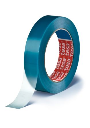 Tesa Tesa 64250 Blue Transparent Packing Tape, 66m x 50mm [64250-00003-00]; 636-736