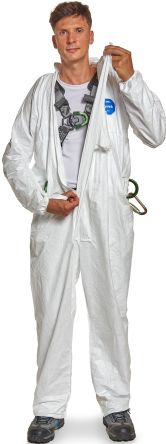 DuPont White Coverall, XXXL [D15573262]; 637-133