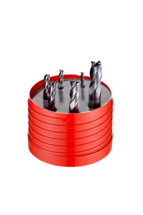 Dormer End Mill, 3 mm, 4 mm, 5 mm, 6 mm, 8 mm, 10 mm Cutter, Solid Carbide [S991SET944]; 637-499
