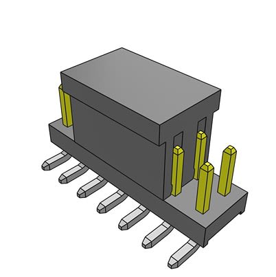 Samtec TMM Series Straight Surface PCB Header, 14 Contact(s), 2 mm Pitch, 2 Row(s), Unshrouded [TMM-107-01-F-D-SM-P-TR]; 637-585