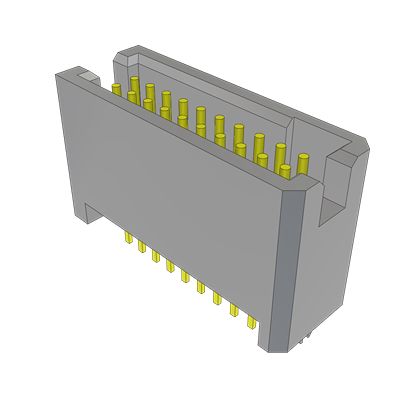 Samtec TFM Series Straight Surface PCB Header, 20 Contact(s), 1.27 mm Pitch, 2 Row(s), Shrouded [TFM-110-21-S-D-LC]; 637-596