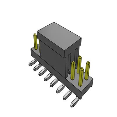 Samtec TMM Series Straight Surface PCB Header, 16 Contact(s), 2 mm Pitch, 2 Row(s), Unshrouded [TMM-108-01-L-D-SM-A-P-TR]; 637-599