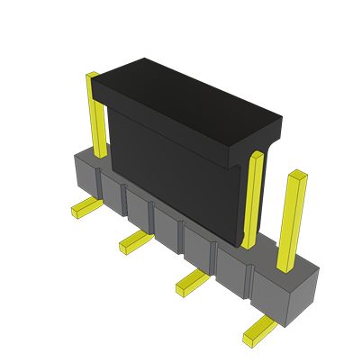 Samtec TSM Series Vertical Surface PCB Header, 7 Contact(s), 2.54 mm Pitch, 1 Row(s), Unshrouded [TSM-107-01-L-SV-006-P]; 637-607