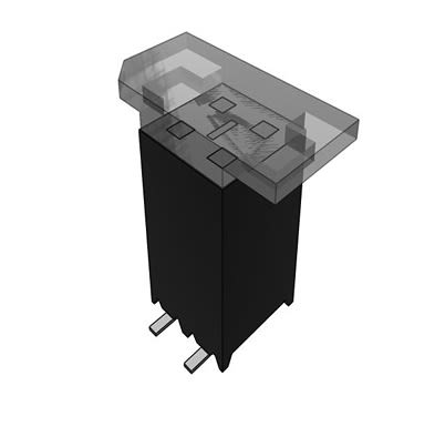 Samtec SSM Series Vertical Surface Mount PCB Socket, 4-Contact, 2-Row, 2.54mm Pitch, Solder Termination [SSM-102-L-DV-LC-P-TR]; 637-611
