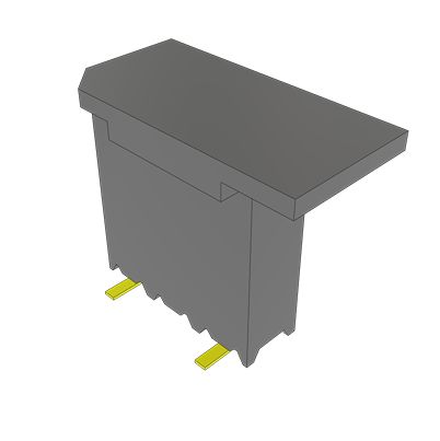 Samtec SSM Series Vertical Surface Mount PCB Socket, 3-Contact, 1-Row, 2.54mm Pitch, Solder Termination [SSM-103-L-SV-P-TR]; 637-619