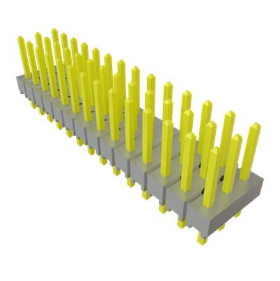 Samtec TSW Series Straight Through Hole PCB Header, 42 Contact(s), 2.54 mm Pitch, 3 Row(s), Unshrouded [TSW-114-07-G-T]; 637-627