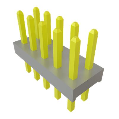 Samtec TMM Series Right Angle Surface PCB Header, 10 Contact(s), 2 mm Pitch, 2 Row(s), Unshrouded [TMM-105-02-G-D]; 637-632