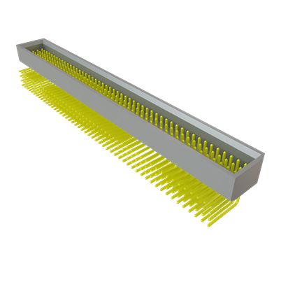 Samtec TMMS Series Right Angle Through Hole PCB Header, 50 Contact(s), 2 mm Pitch, 1 Row(s), Shrouded [TMMS-150-01-S-Q-RA-FS]; 637-636