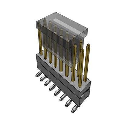 Samtec TW Series Straight Surface PCB Header, 16 Contact(s), 2 mm Pitch, 2 Row(s), Unshrouded [TW-08-04-F-D-190-SM-A-P-TR]; 637-648
