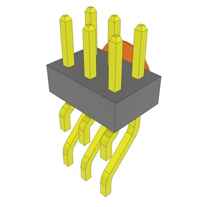 Samtec MMT Series Horizontal Surface PCB Header, 6 Contact(s), 2 mm Pitch, 2 Row(s), Unshrouded [MMT-103-01-F-DH-K-TR]; 637-649