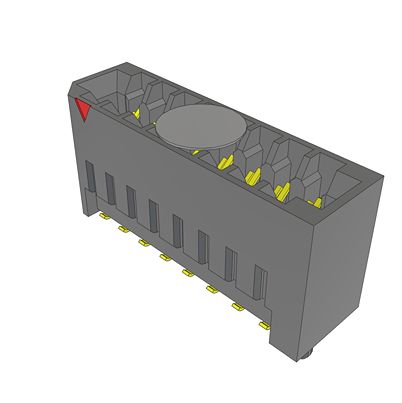 Samtec MEC2 Series Vertical Surface PCB Header, 16 Contact(s), 2 mm Pitch, 2 Row(s), Shrouded [MEC2-08-01-L-DV-NP-K-TR]; 637-659