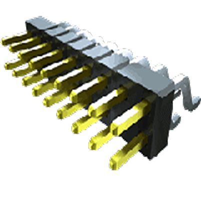 Samtec MMT Series Horizontal Surface PCB Header, 10 Contact(s), 2 mm Pitch, 2 Row(s), Unshrouded [MMT-105-01-F-DH-A-P-TR]; 637-676