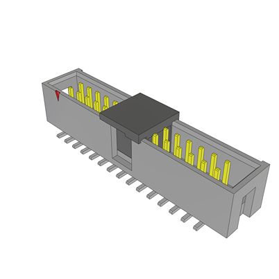 Samtec HTST Series Right Angle Surface PCB Header, 30 Contact(s), 2.54 mm Pitch, 2 Row(s), Shrouded [HTST-115-01-L-DV-P-TR]; 637-677