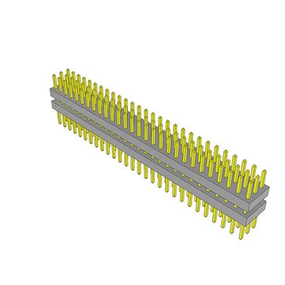 Samtec TW Series Straight Surface PCB Header, 84 Contact(s), 2 mm Pitch, 3 Row(s), Unshrouded [TW-28-03-G-T-210-180]; 637-685