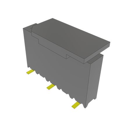 Samtec SSM Series Vertical Surface Mount PCB Socket, 5-Contact, 1-Row, 2.54mm Pitch, Solder Termination [SSM-105-S-SV-K-TR]; 637-691
