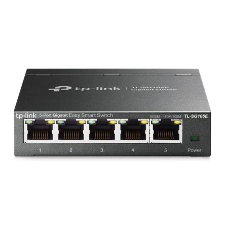 TP-Link TL-SG105E, Network Switch 5 Port Network Switch With PoE [TL-SG105E]; 638-006
