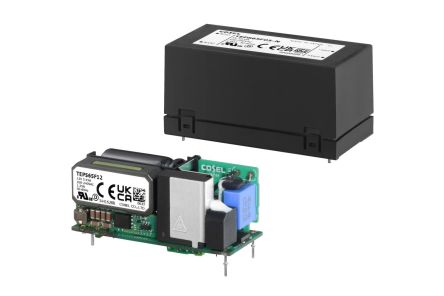 Cosel Switching Power Supply, TEPS65F05, 5V, 10A, 50W, 1 Output, 85 → 264V ac Input Voltage [TEPS65F05]; 638-076
