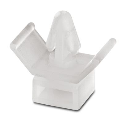 Phoenix Contact Black Cable Tie Mount 10 mm x 20.5mm, 8mm Max. Cable Tie Width [3240711]; 638-149