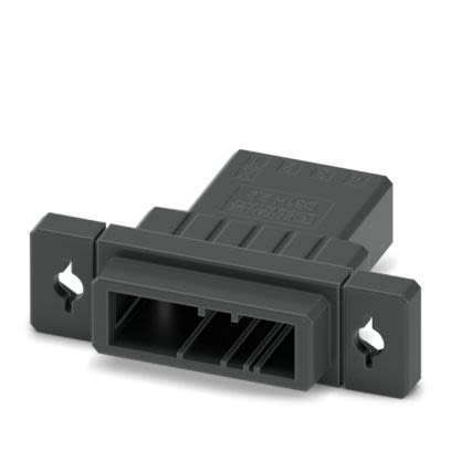 Phoenix Contact, 3.81mm Pitch, 4 Way, , Pluggable Terminal Block, Feed Through Plug, Flange Mount, Snap In Termination, [1340377]; 638-157