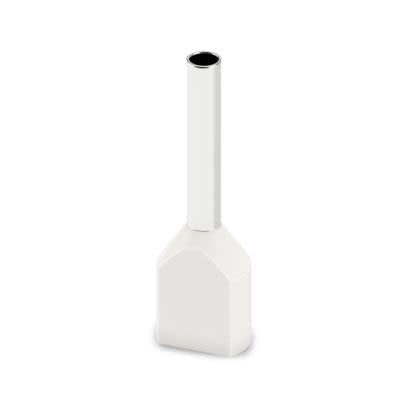 Phoenix Contact Insulated Ferrule, 10mm Pin Length, 1.7mm Pin Diameter, White [2100010]; 638-179