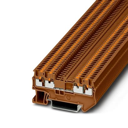 Phoenix Contact 1176490 Brown, 1.5mm², 1-Level, Push In Termination [1176490]; 638-187
