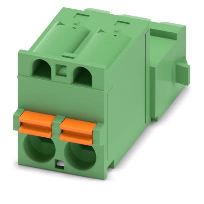 Phoenix Contact PCB Terminal Block, 2-Contact, 5.08mm Pitch, Push-In, 1-Row, Socket Termination [1925867]; 638-193